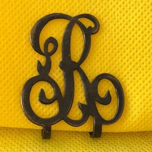 Antique sterling silver Apolllo Monogram R money clip